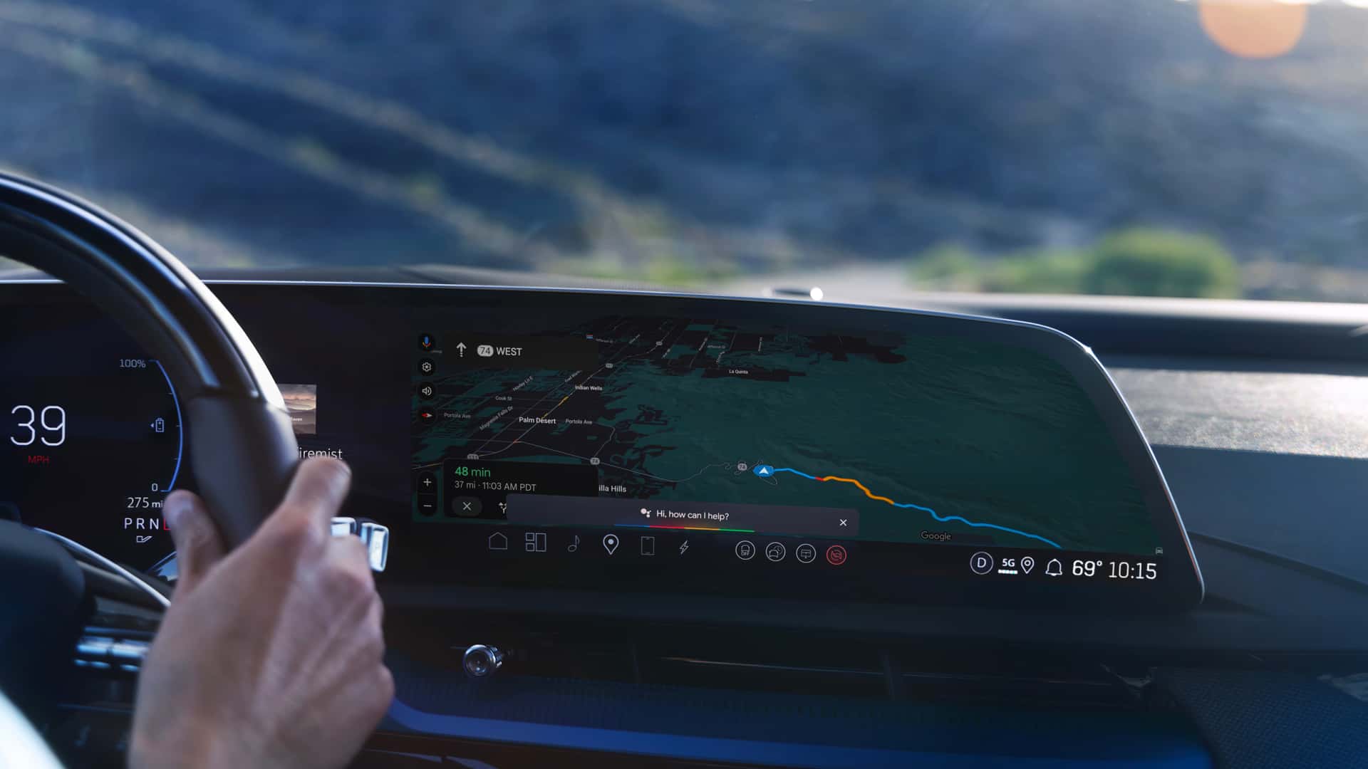 2026 Cadillac Optiq V med kolfiberpaket.