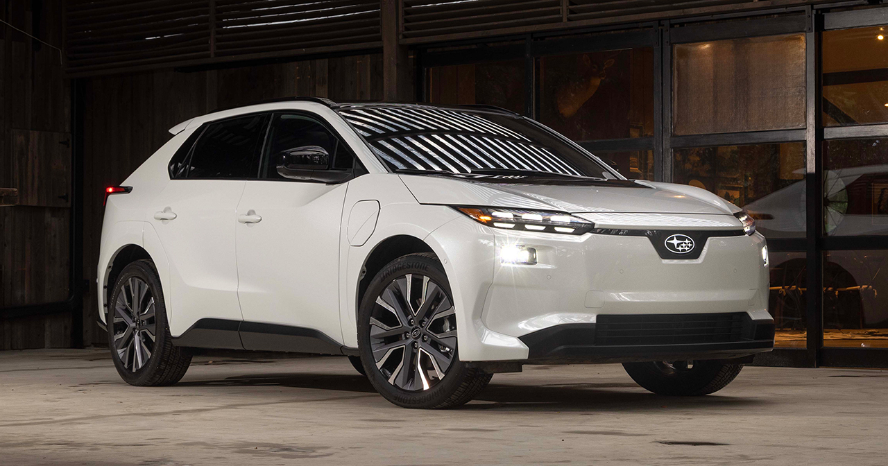 Designen av den omdesignade Subaru Solterra 2026