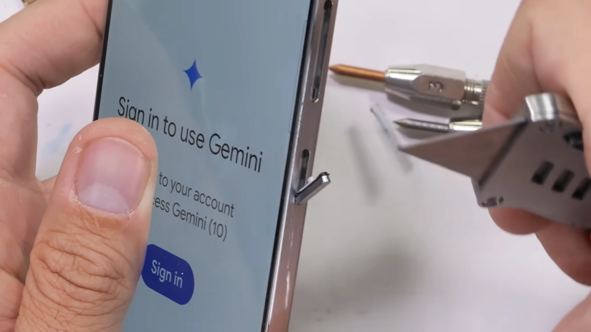 Testar Galaxy S25 Edge