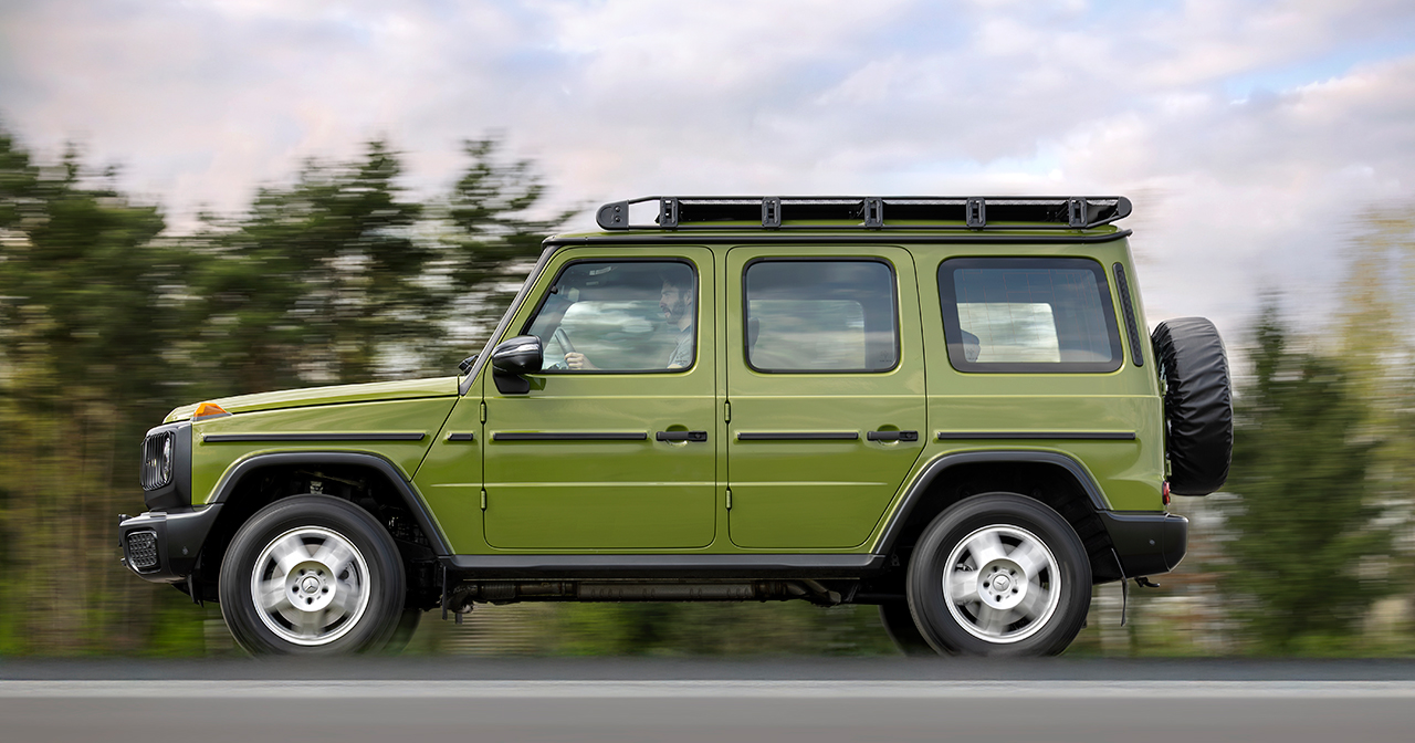 Framdel av Mercedes-Benz G-Class Edition Stronger Than the 1980s
