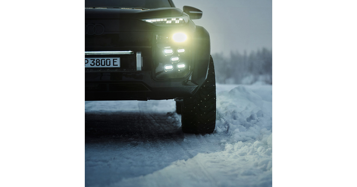 Q6 Sportback E-Tron med modifierad stötfångare