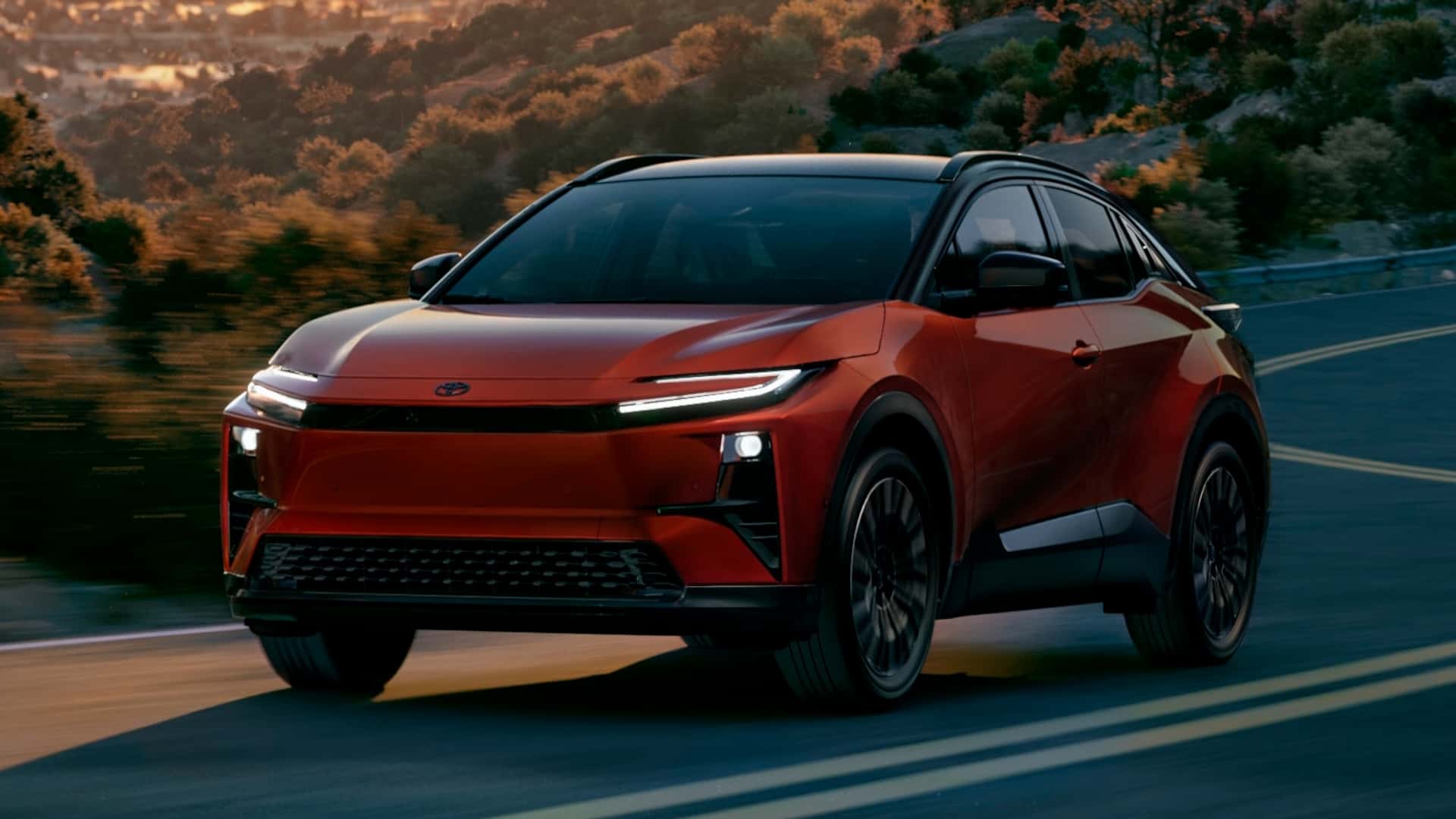 Interiör av Toyota C-HR EV