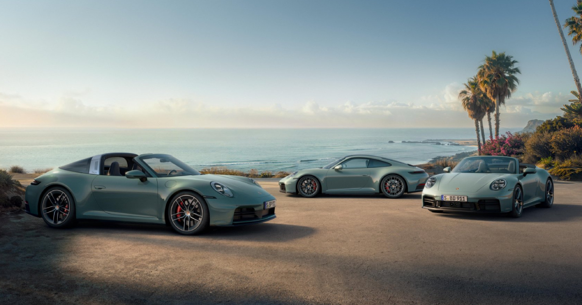 Porsche 911 Carrera 4S i färgen vit