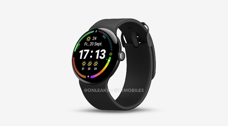 Render av Google Pixel Watch 4