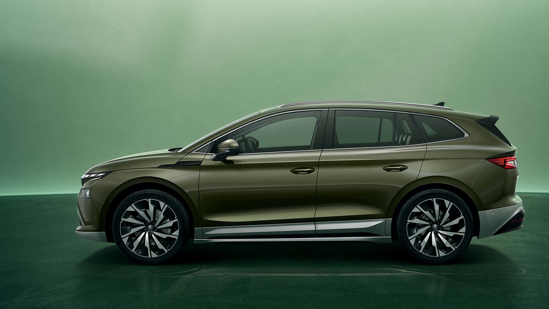 Tredje bilden av den uppdaterade Skoda Enyaq och Enyaq Coupe