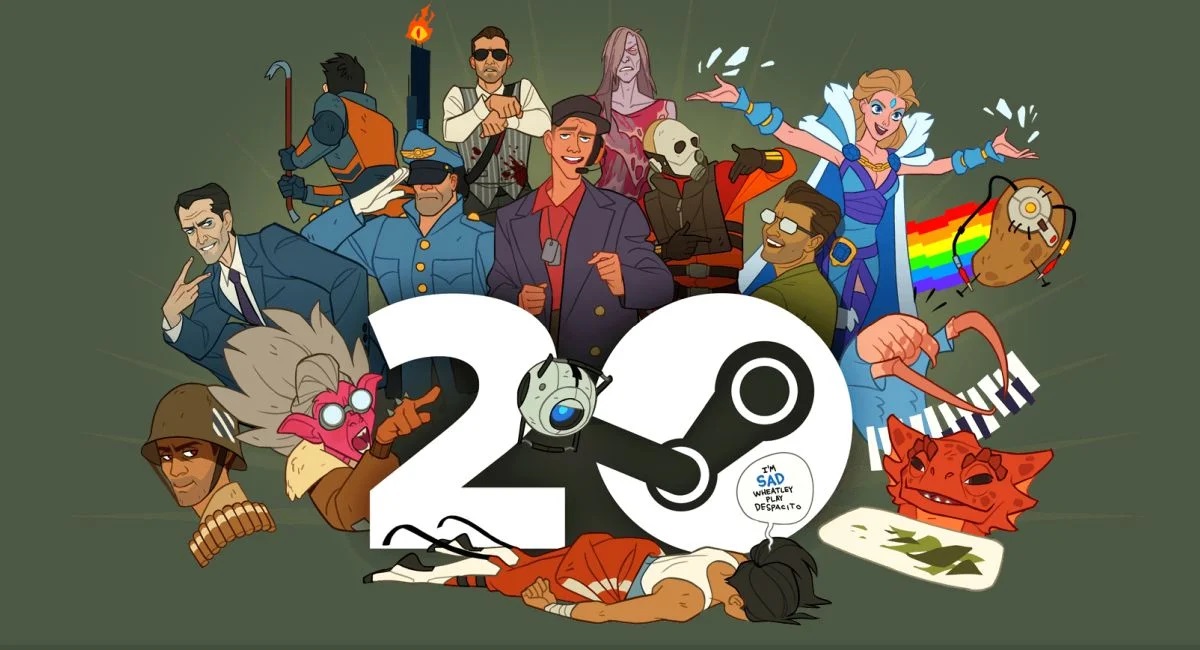 Steam är 20 år gammalt! Valve firar årsdagen av sin butik och påminner om de viktigaste händelserna i Steams historia, samt ger gåvor till användarna