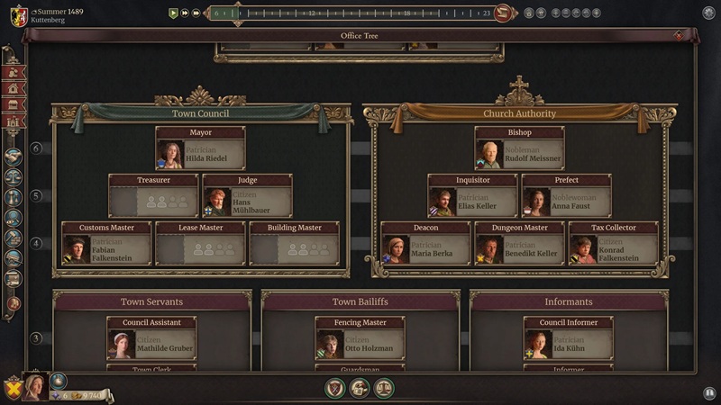 Skärmdump av spelet The Guild: Europa 1410