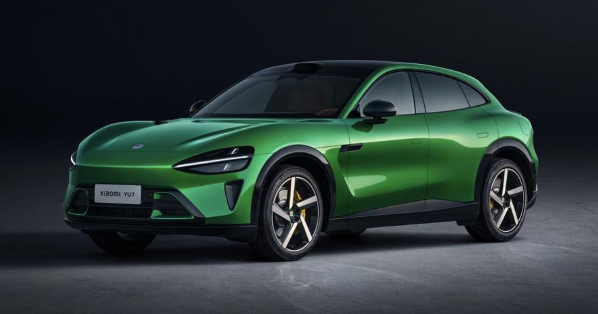Illustration av Xiaomi YU7 Max elektrisk crossoverbil