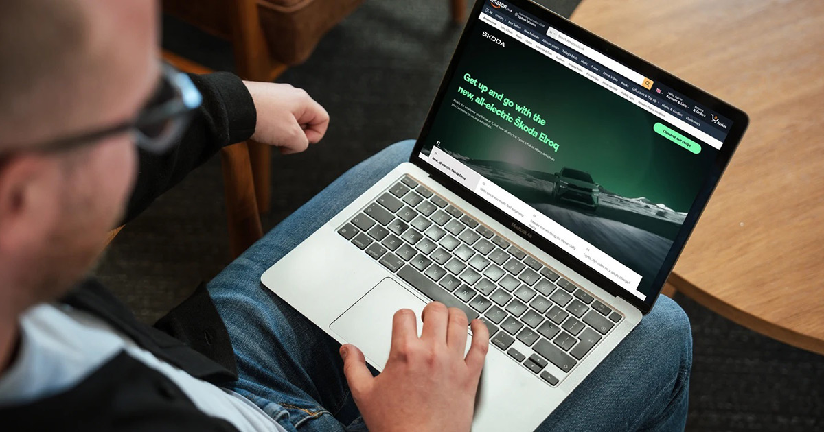 Skoda virtuellt showroom på Amazon UK