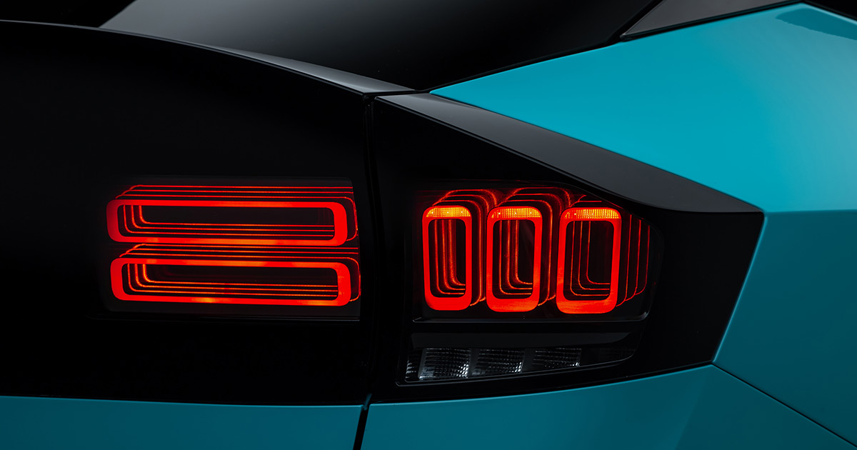 Bakljusen på den nya Nissan Leaf