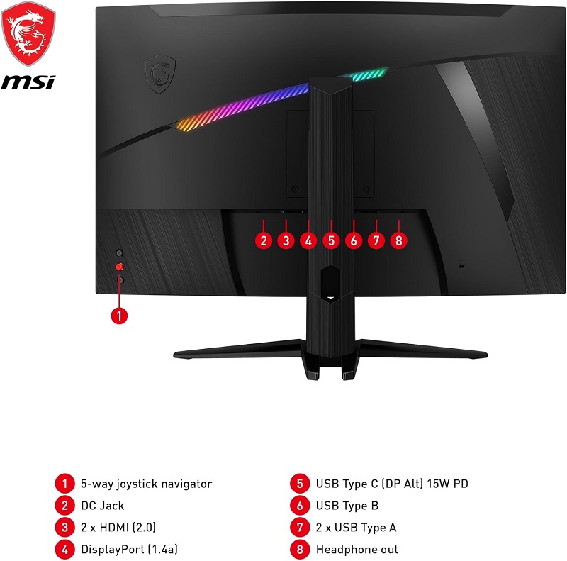 MSI MPG 325CQRXF bildskärm specifikationer