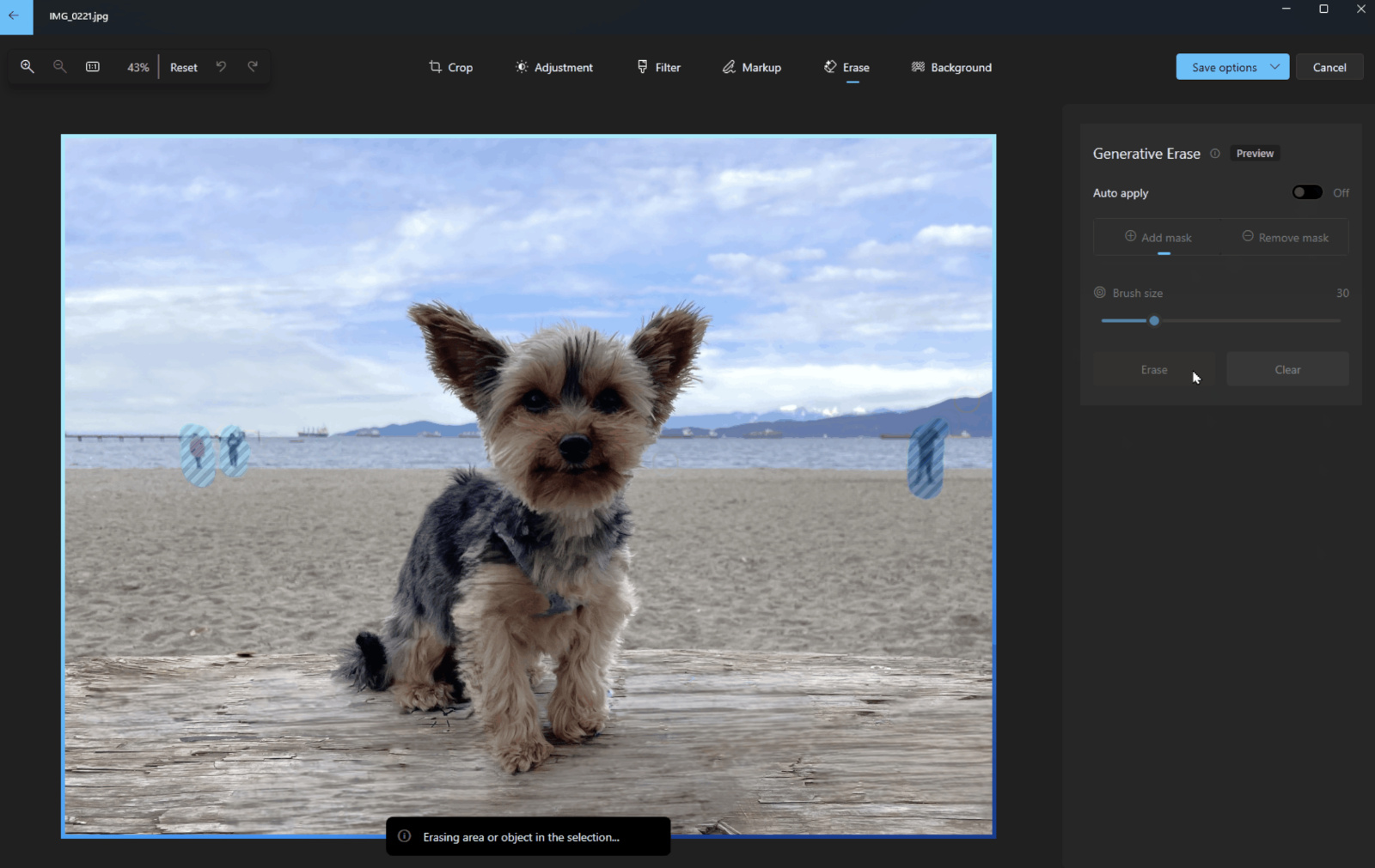 Microsoft lägger till AI-drivet verktyg för generativ radering av objekt i Windows Photos-appen