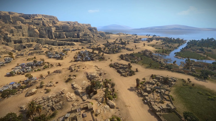 De första skärmdumparna från Total War: Pharaoh visar den majestätiska staden i det forntida Egypten och det spektakulära sandiga ökenlandskapet-3