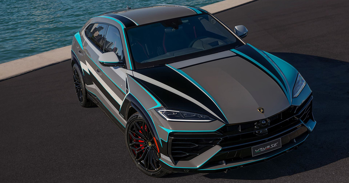 Lamborghini Urus SE interiör med läderklädsel