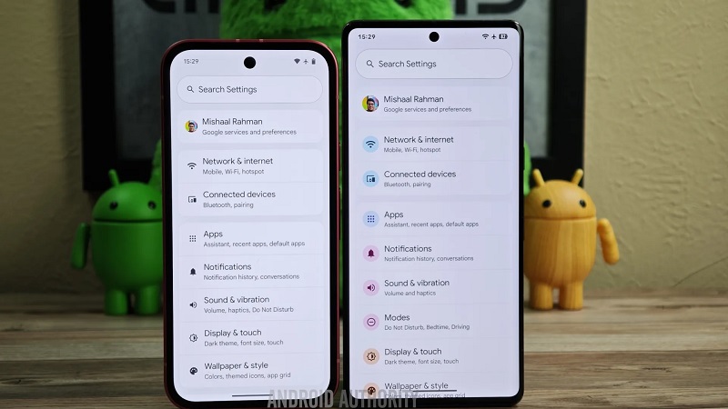 Anpassar formen på ikoner i Pixel Launcher
