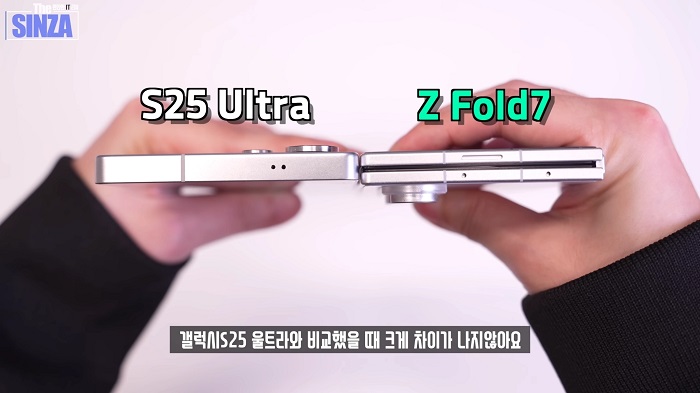 Jämförelse av Galaxy Z Fold 7 Formfaktor