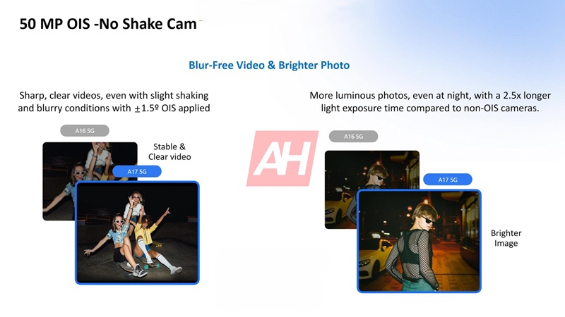 Galaxy A17 i olika färger