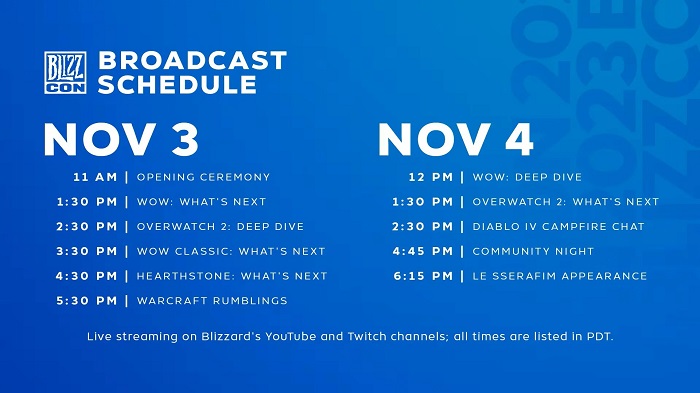 En fest för fans av spel från Blizzard är på väg! BlizzCon-festivalens schema för två actionfyllda dagar har släppts-2