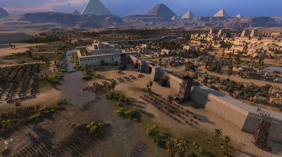 De första skärmdumparna från Total War: Pharaoh visar den majestätiska staden i det forntida Egypten och det spektakulära sandiga ökenlandskapet-6