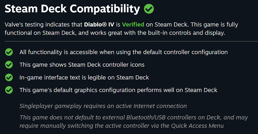 Helvetet i dina händer: Diablo IV kommer att finnas tillgängligt på den handhållna konsolen Steam Deck. Spelet har testats och är fullt kompatibelt med Valves enhet-2