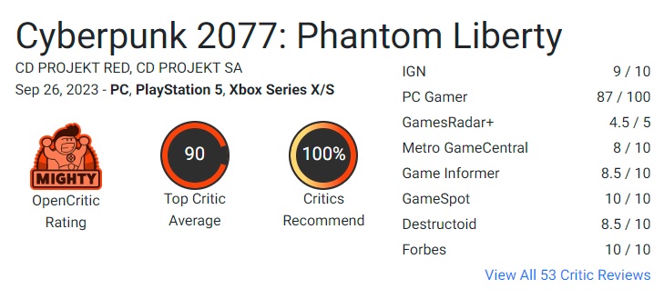 Kritikerna är entusiastiska över Cyberpunk 2077: Phantom Liberty! De första recensionerna från journalister talar om expansionens högsta kvalitet och dess spännande handling-2