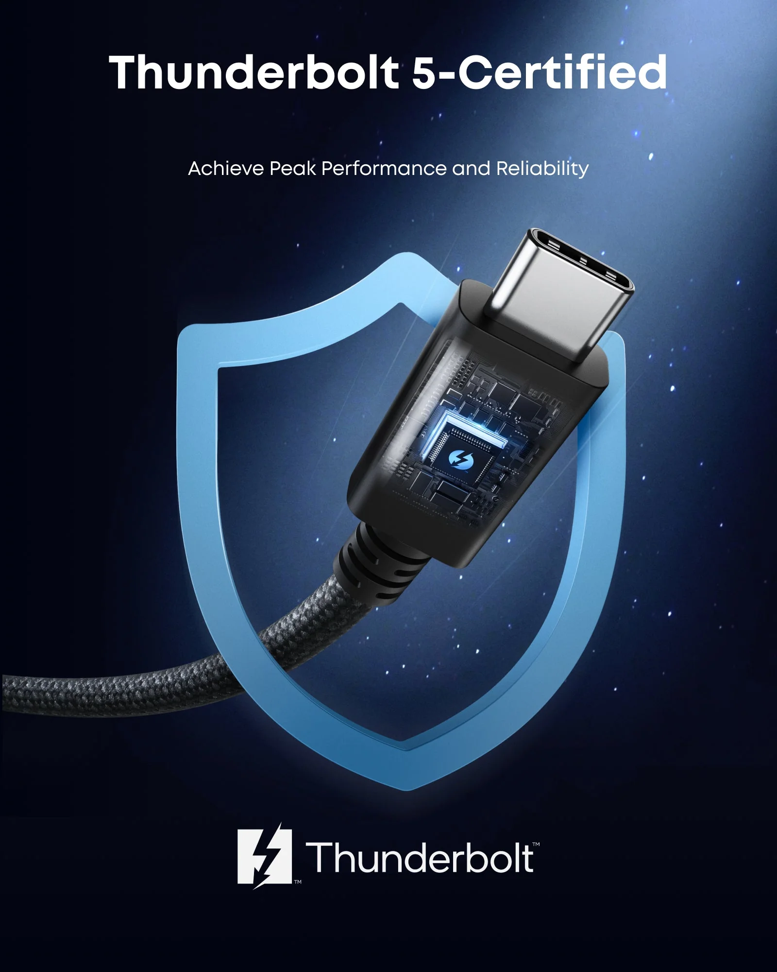 Anker Thunderbolt 5-kabel Funktioner