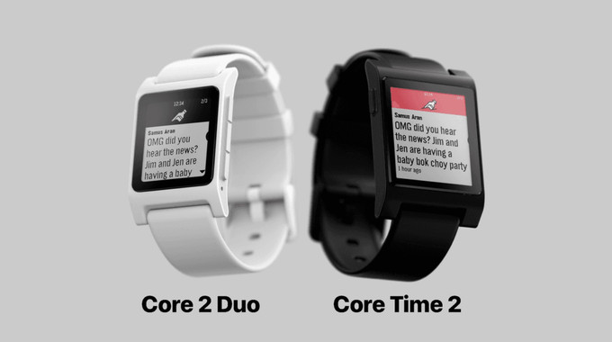 Nu är det Pebble 2 Duo och Pebble Time 2. Illustration: Pebble