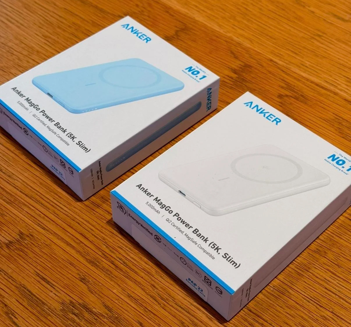 Anker MagGo Qi2 Slim 5K powerbank färger