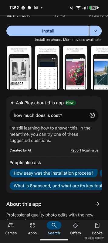 Exempel på interaktion med en chatbot i en applikation