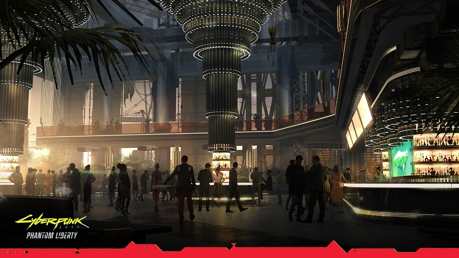 Elitklubb i en fängslad katedral: på det nya konstverket i Phantom Liberty-expansionen för Cyberpunk 2077 visade utvecklarna platsen där de mest inflytelserika personerna i Night City vilar, förhandlar och gör viktiga affärer-2