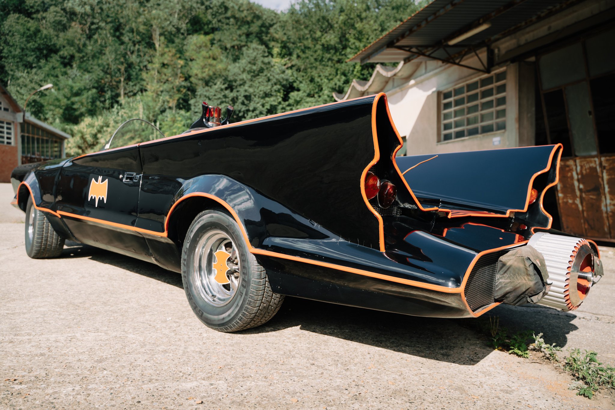 En Batmobil med futuristisk design