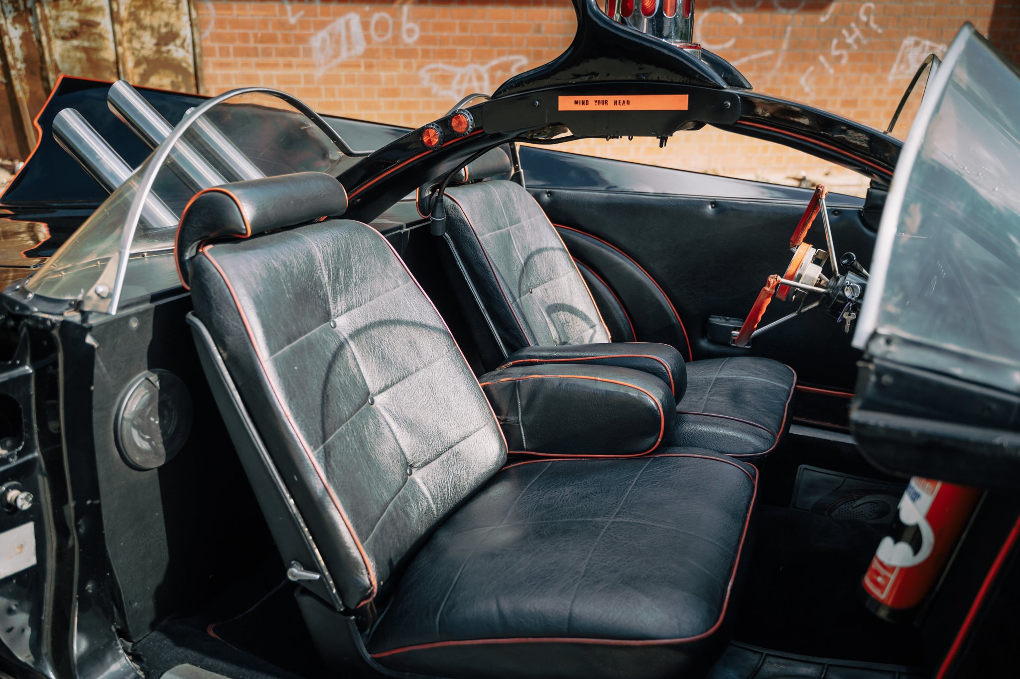 Exteriören av Batmobilen-replikan