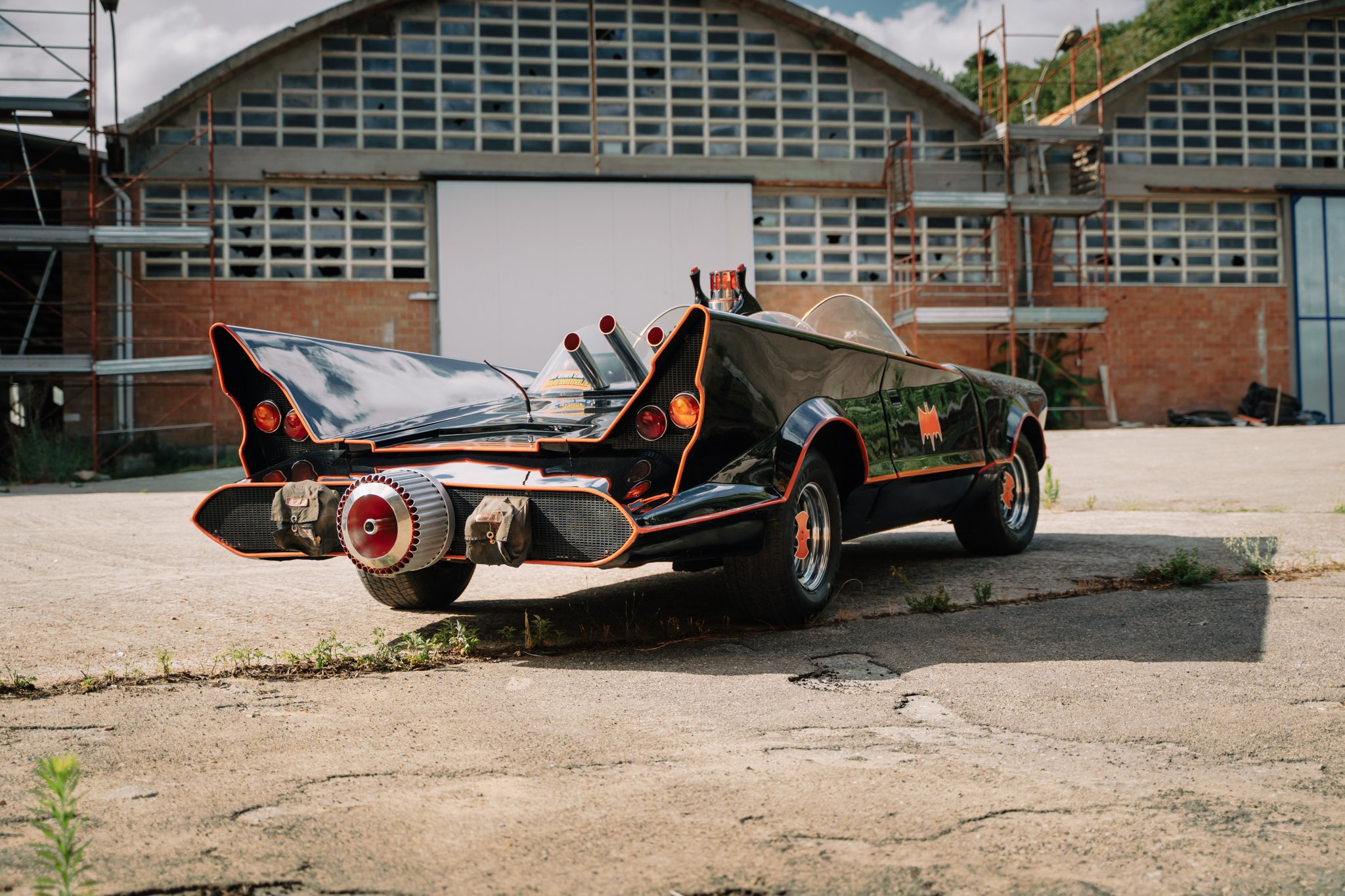 Batmobilen på utställning