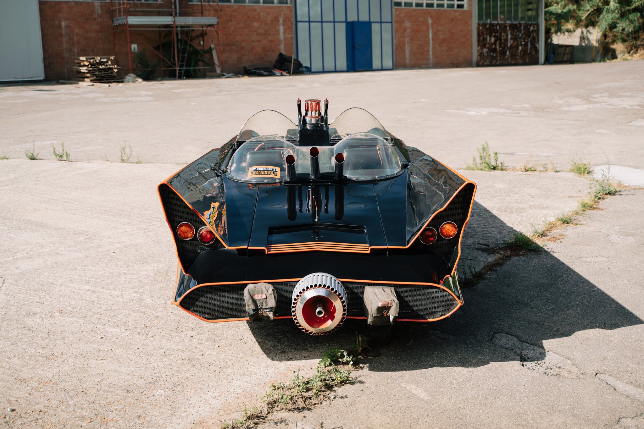 Interiören i Batmobilen-replikan