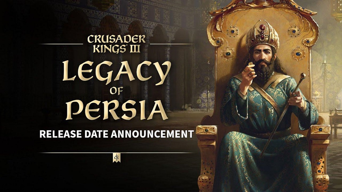 Paradox Interactive har avslöjat lanseringsdatumet för tillägget Legacy of Persia till det historiska strategispelet Crusader Kings 3 och presenterat den nya trailern