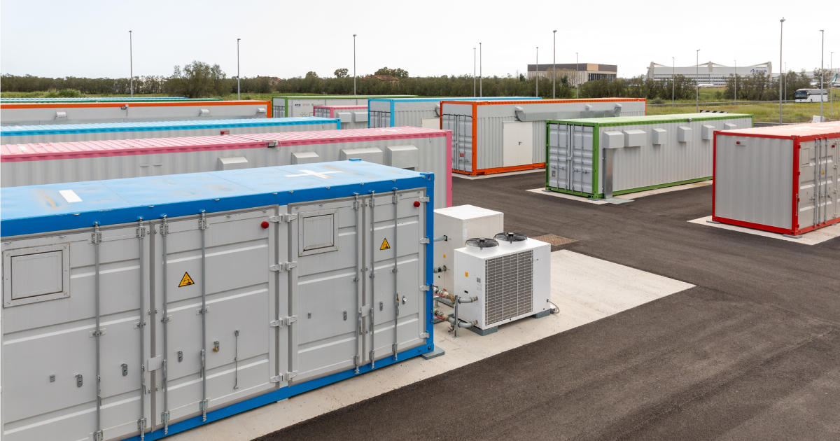 Energilagringssystem vid Fiumicino Flygplats