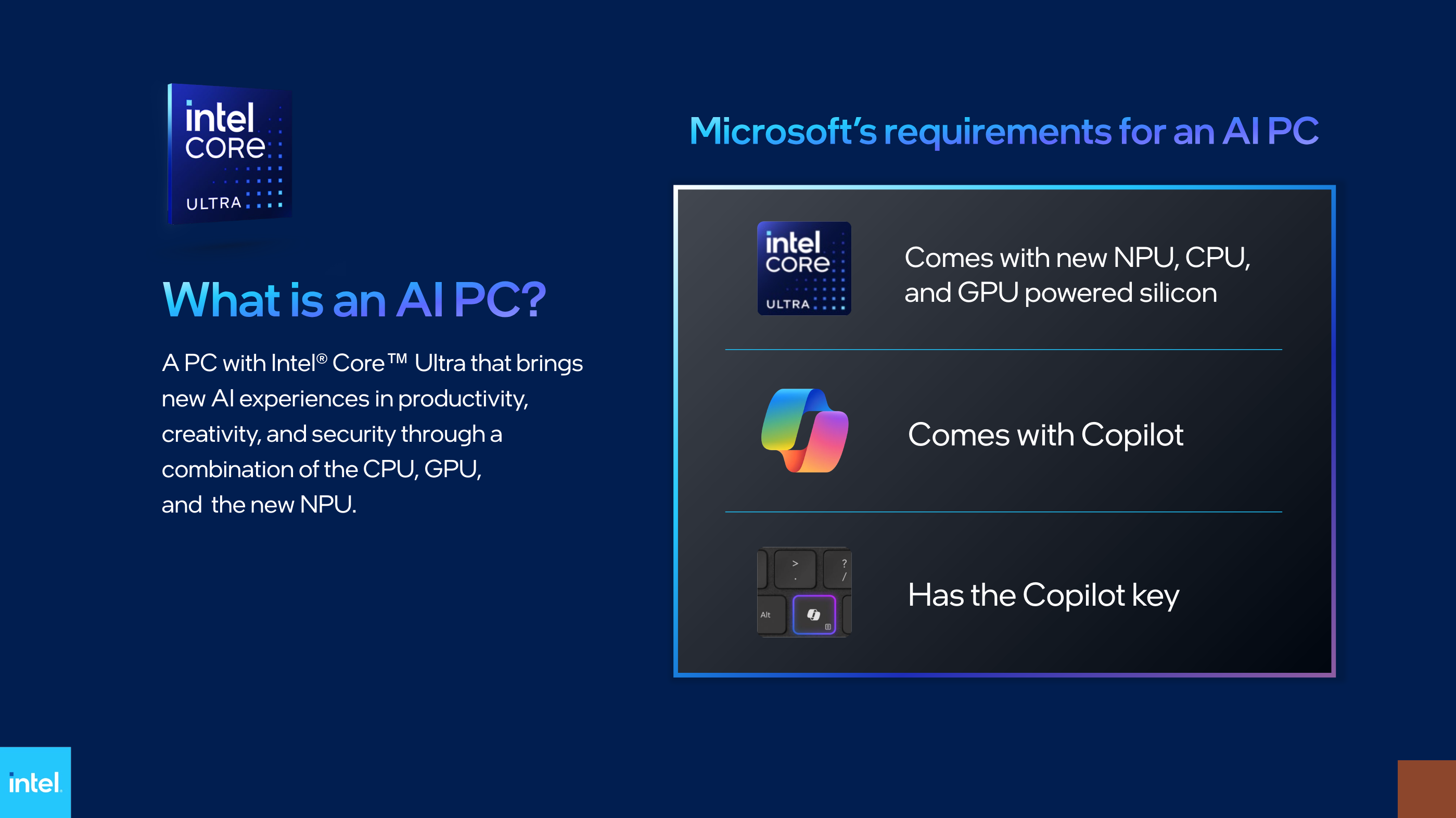 Microsoft kräver att AI-datorer har en separat Copilot-nyckel - Intel-2