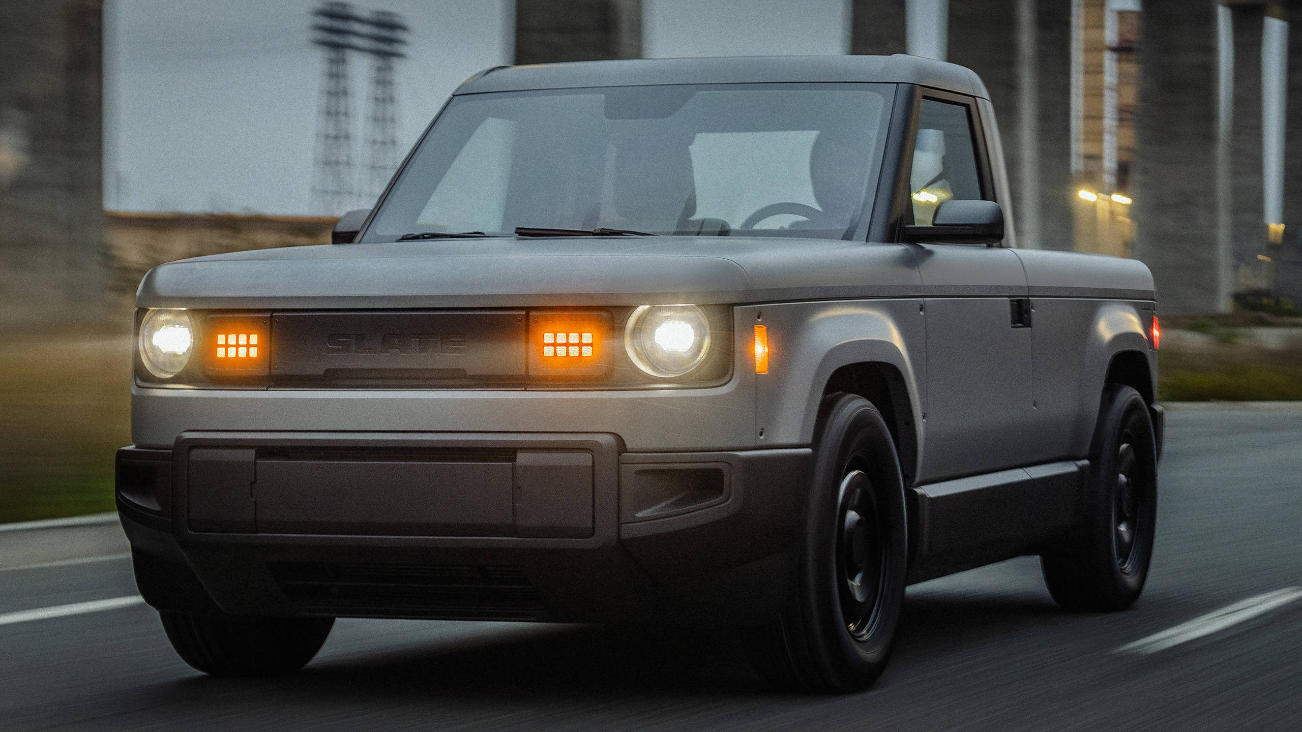 Slate elektrisk pick-up prototyp i pick-up läge