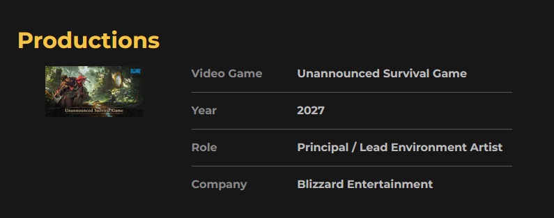 Blizzard artist spillde bönorna? Det beräknade släppdatumet för fantasy-överlevnadssimulatorn från det amerikanska företaget har blivit känt-2