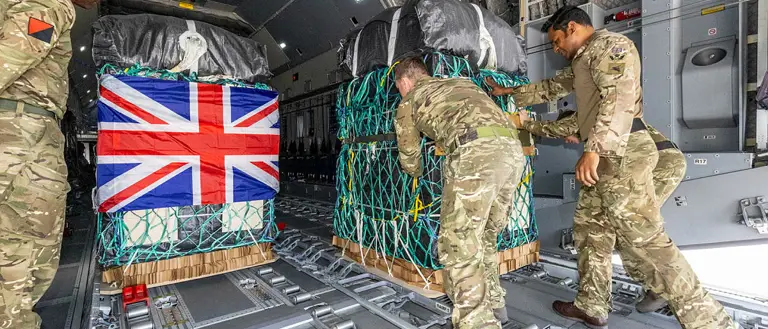 Den brittiska armén, som ger militärt stöd till Ukraina