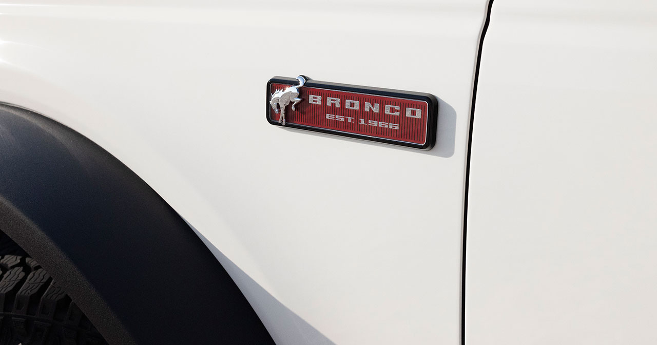 Ford Bronco 60th Anniversary Edition - Unik emblem