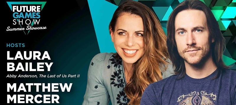 Laura Bailey och Matt Mercer vid Future Games Show