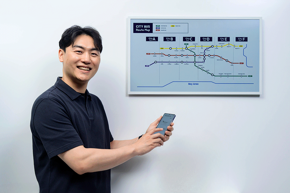 Hantera innehåll för färgat e-paper med Samsung VXT