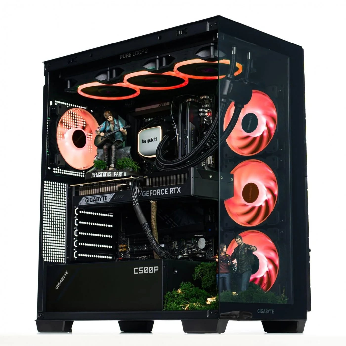 Detalj av art-PC med karaktärsgestalter