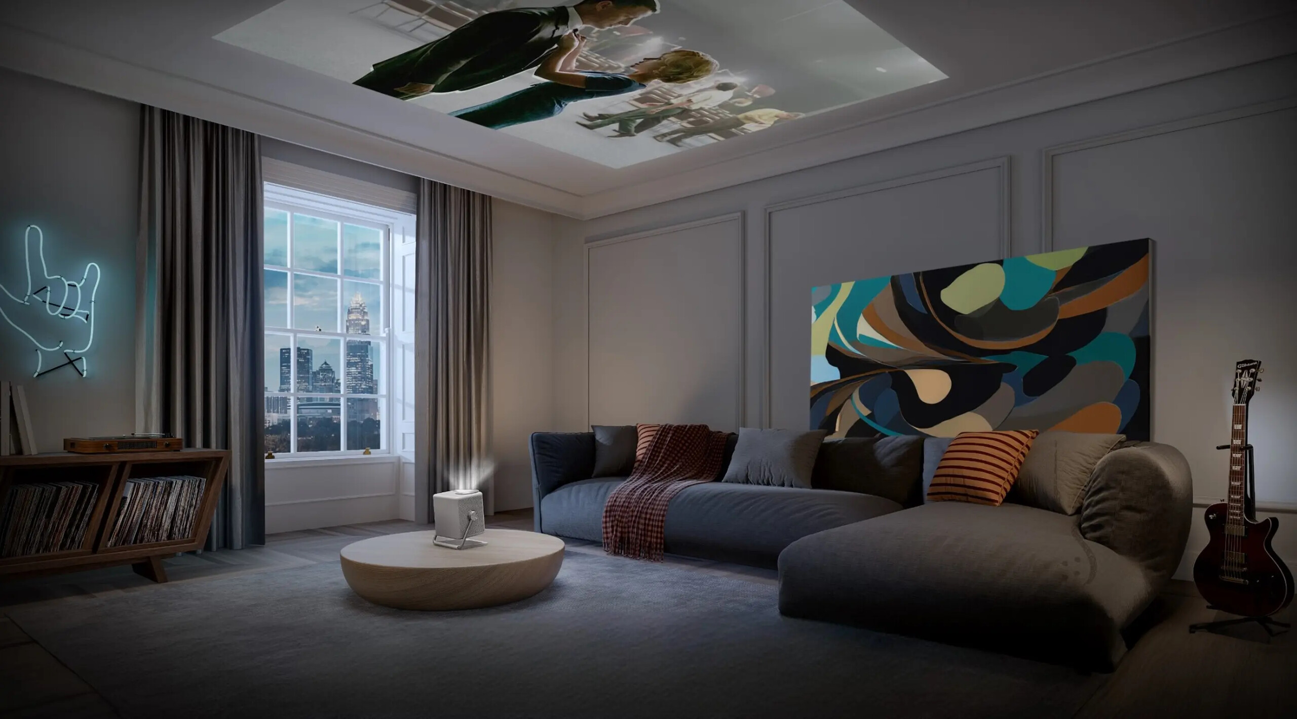 Hisense M2 Pro Laser Mini Projector ceiling installation