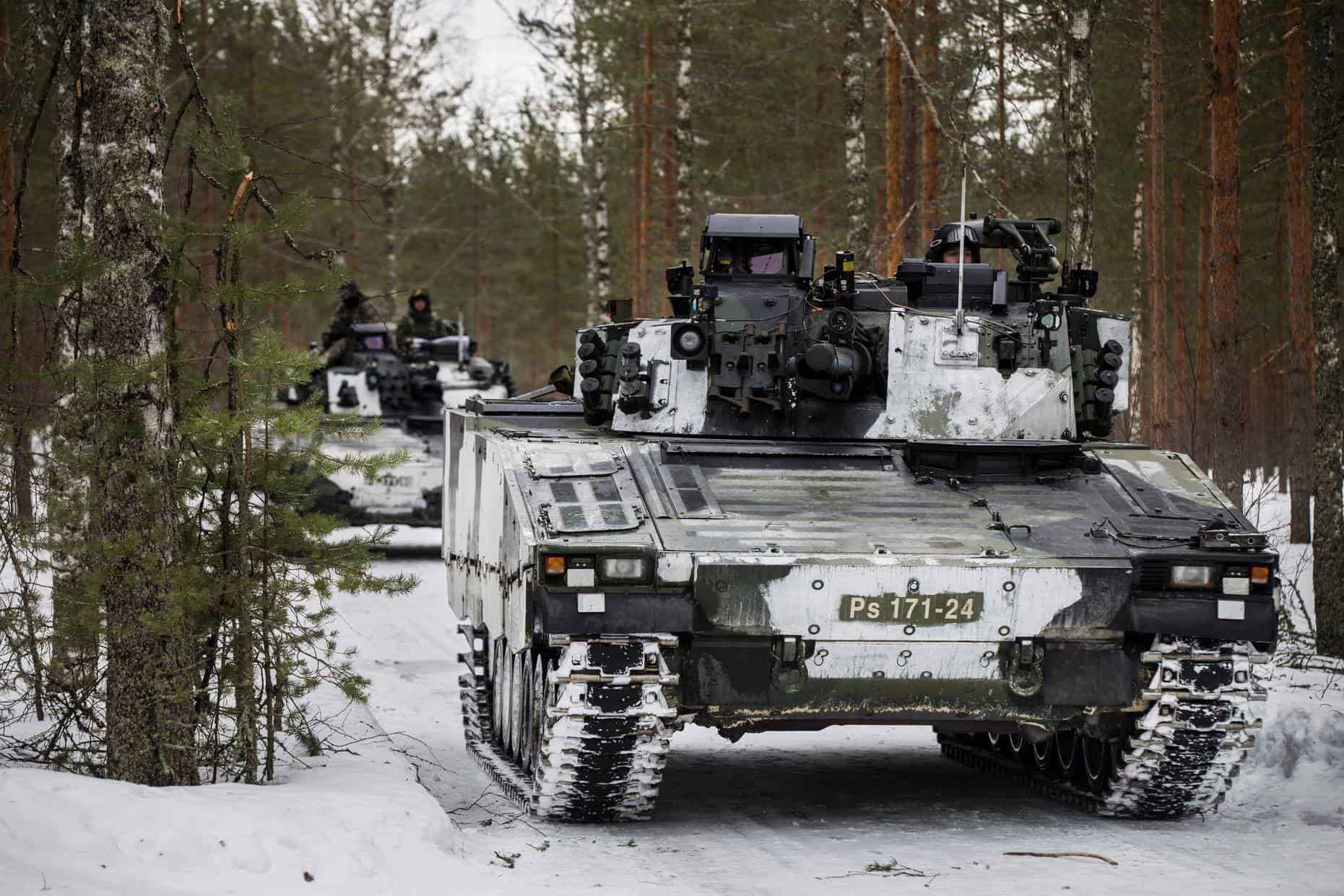 CV90 infanteristridsfordon. Illustration: Finlands försvarsministerium