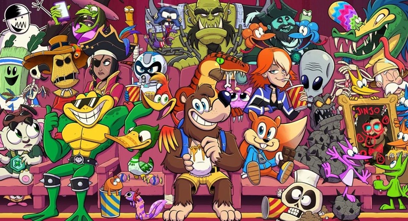 En dynamisk bakgrund för Xbox dedikerad till Rare-spel