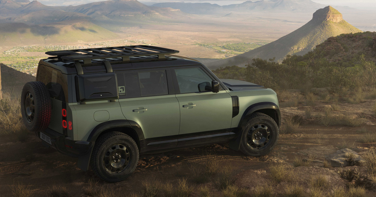 Defender Trophy Edition i färgen Keswick Green