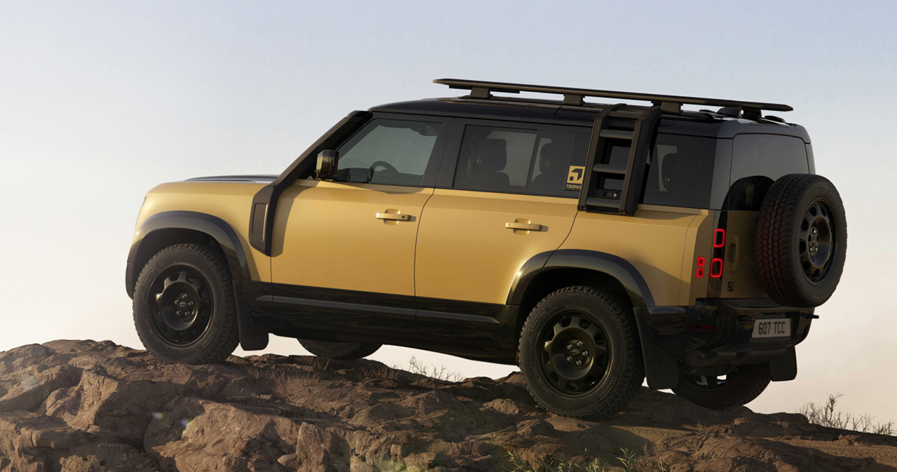 Defender Trophy Edition med svarta fälgar