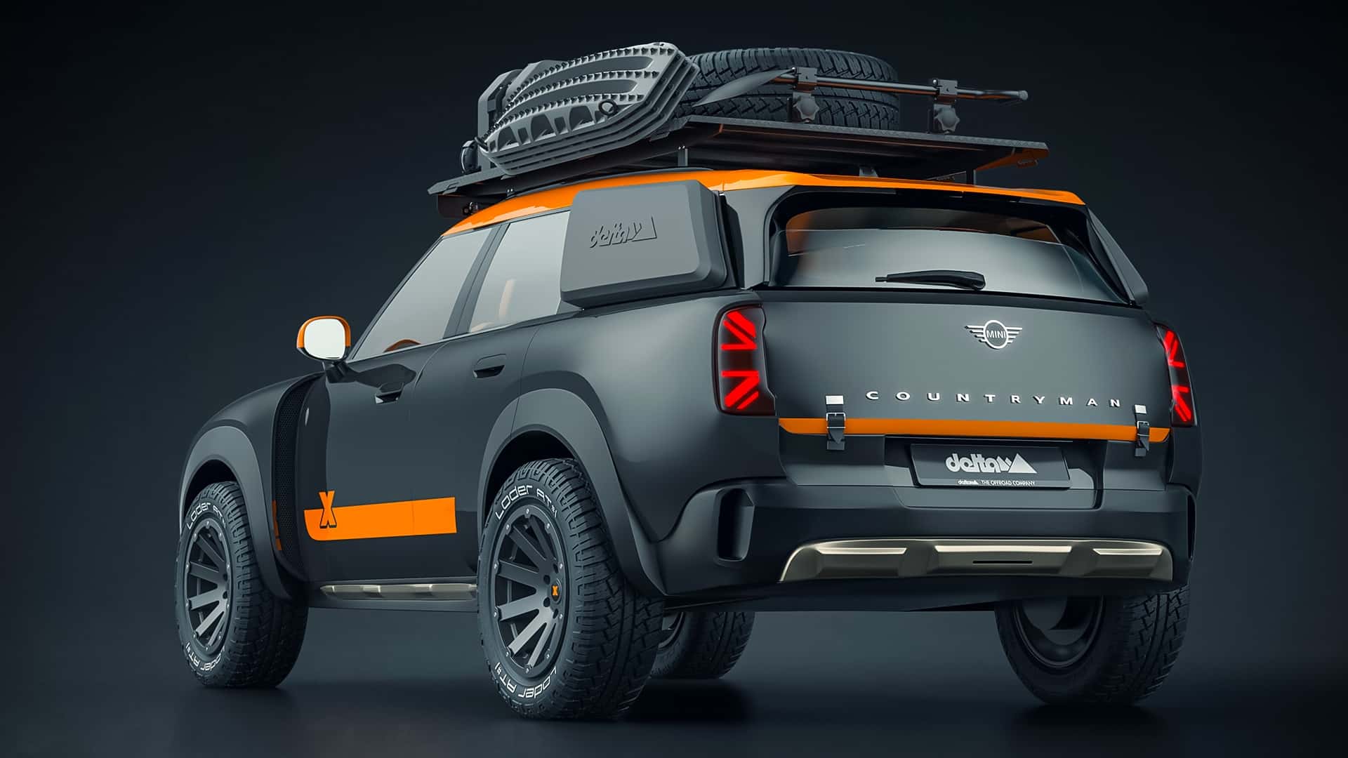 Mini Countryman i Dakar Rally-stil, vy 1